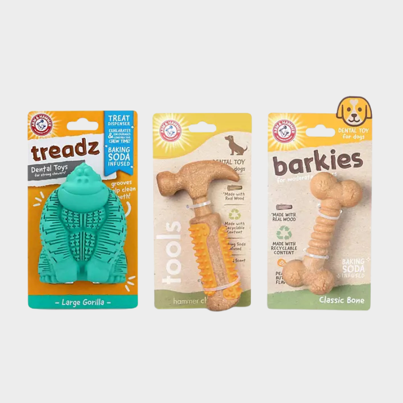 Arm & Hammer Dental Dog Toys, Variety Pack, 3 ct.