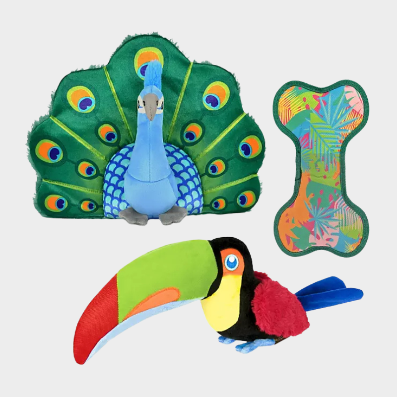 P.L.A.Y. Paradise Paws Dog Toy Bundle, 3 pk.