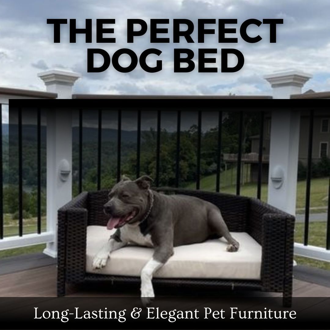 Rattan Rectangular Pet Sofa