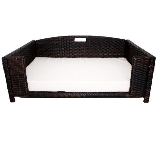 Rattan Rectangular Pet Sofa