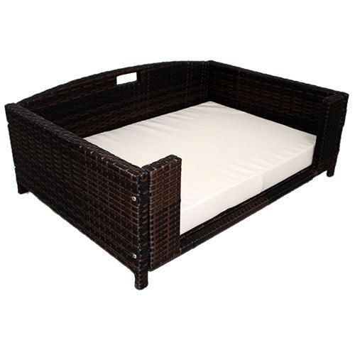 Rattan Rectangular Pet Sofa