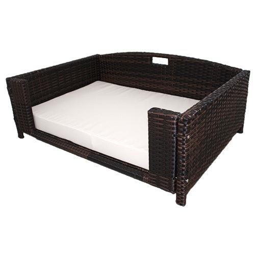 Rattan Rectangular Pet Sofa