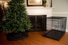 Foldable Double Door Pet Training Crate with Divider