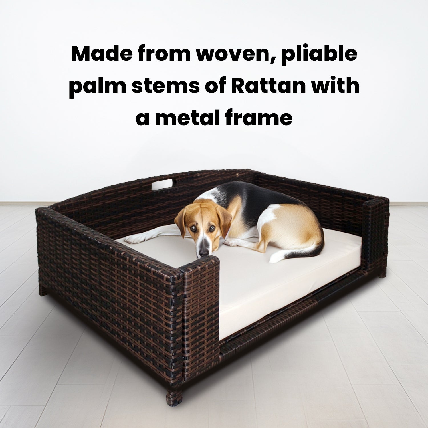 Rattan Rectangular Pet Sofa