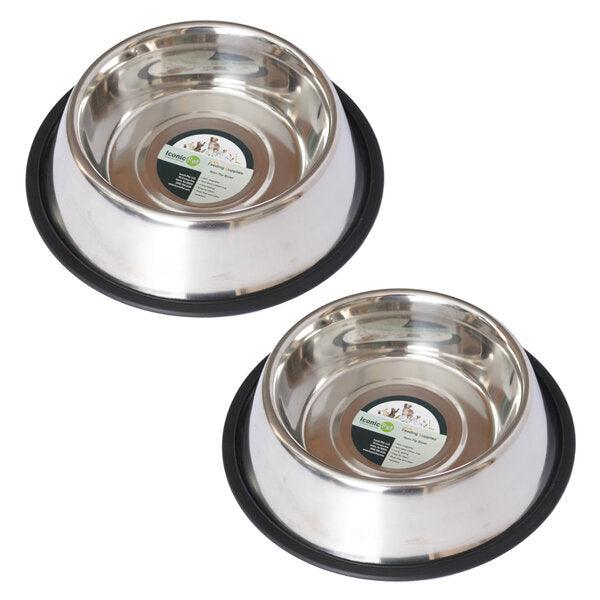 Stainless Steel Non-Skid Pet Bowl for Dog or Cat